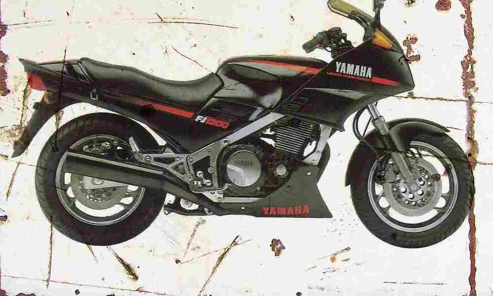 Yamaha FJ1200 1986 Aged Vintage A4 Photo Print