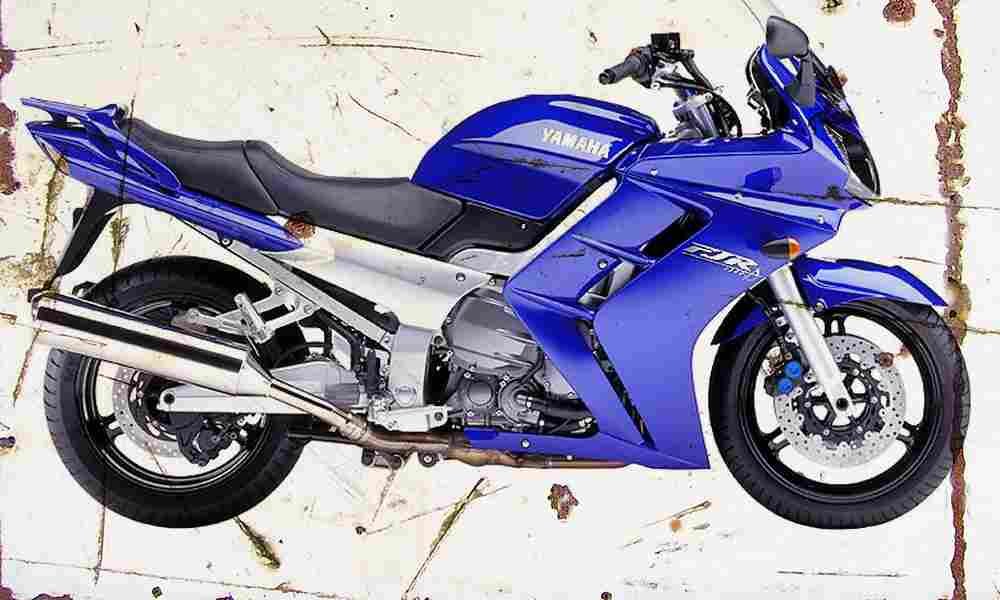 Yamaha FJR1300 2001 Aged Vintage A4 Photo Print
