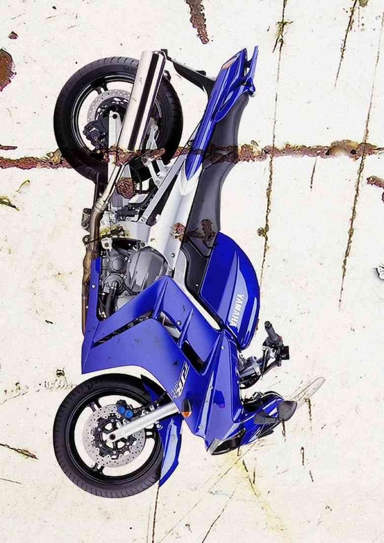 Yamaha FJR1300 2001 aged A4 Photo Print