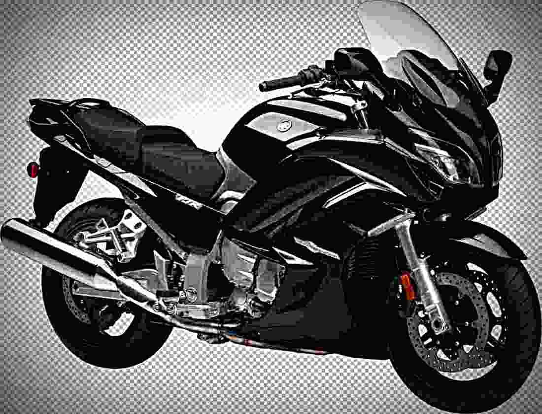Yamaha FJR1300A 2017 4 motorbike A4 Photo Print