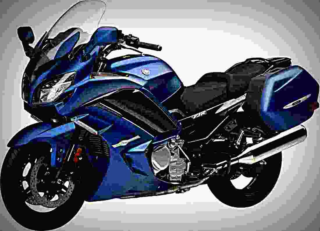 Yamaha FJR1300A 2018 3 motorbike A4 Photo Print
