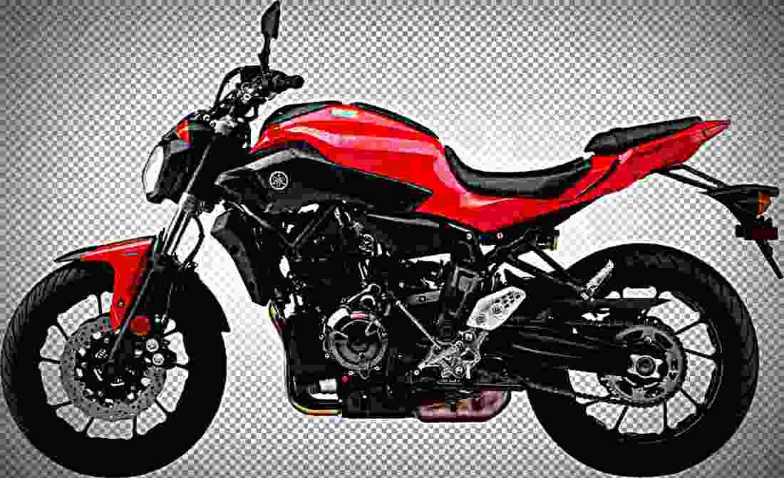 Yamaha FZ 07 2017 2 motorbike A4 Photo Print