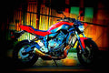 Yamaha FZ 07 2017 4 motorbike A4 Photo Print