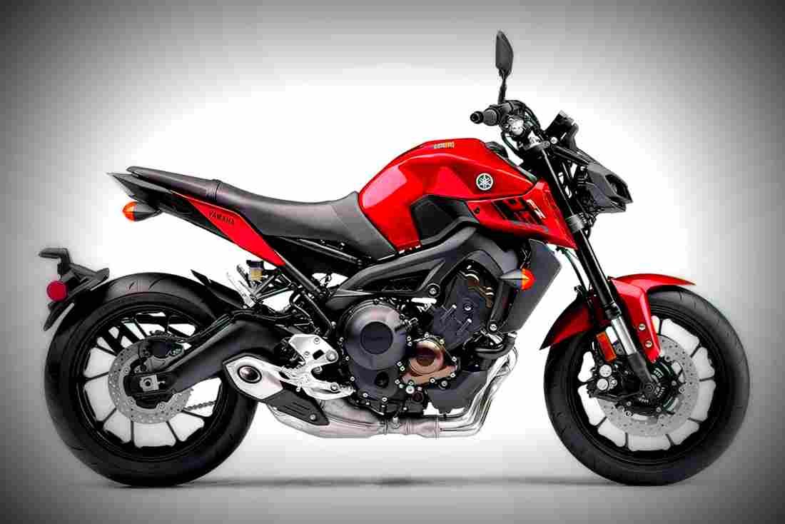 Yamaha FZ 09 2017 3 motorbike A4 Photo Print