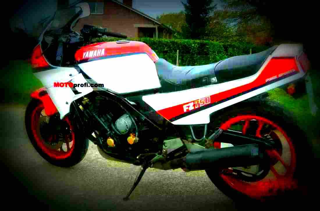 Yamaha FZ 750 1986 2 motorbike A4 Photo Print