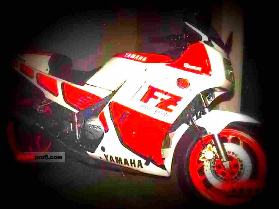 Yamaha FZ 750 1988 1 motorbike A4 Photo Print