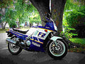 Yamaha FZ 750 1989 5 motorbike A4 Photo Print