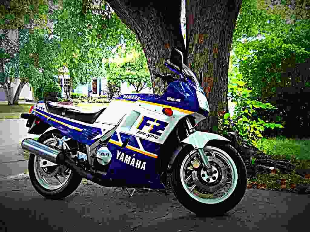 Yamaha FZ 750 1989 5 motorbike A4 Photo Print