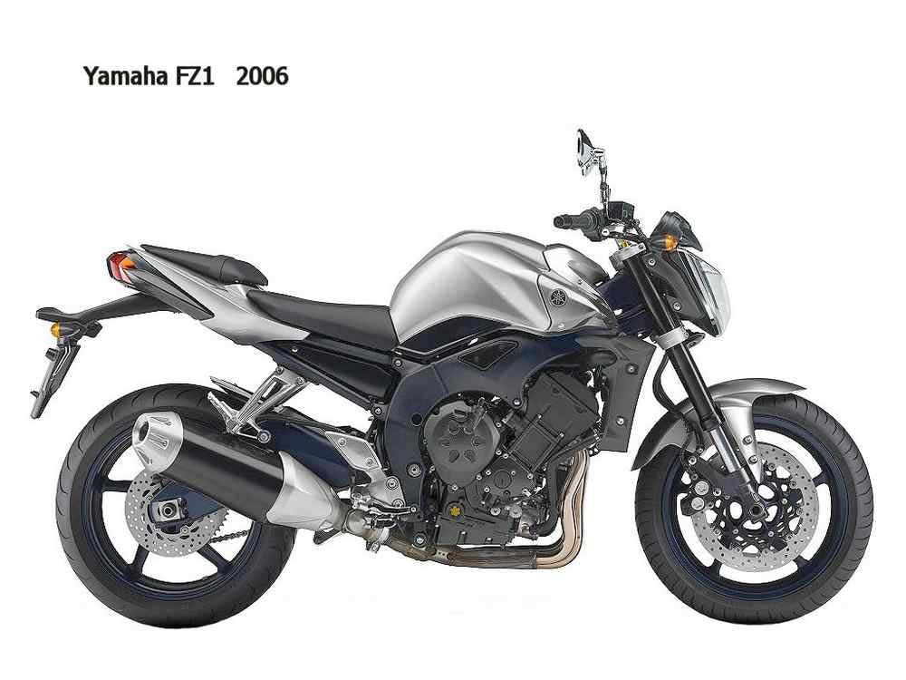 Yamaha FZ1 2006 motorbike A4 Photo Print