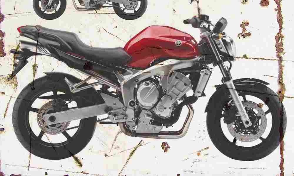 Yamaha FZ6 2004 Aged Vintage A4 Photo Print