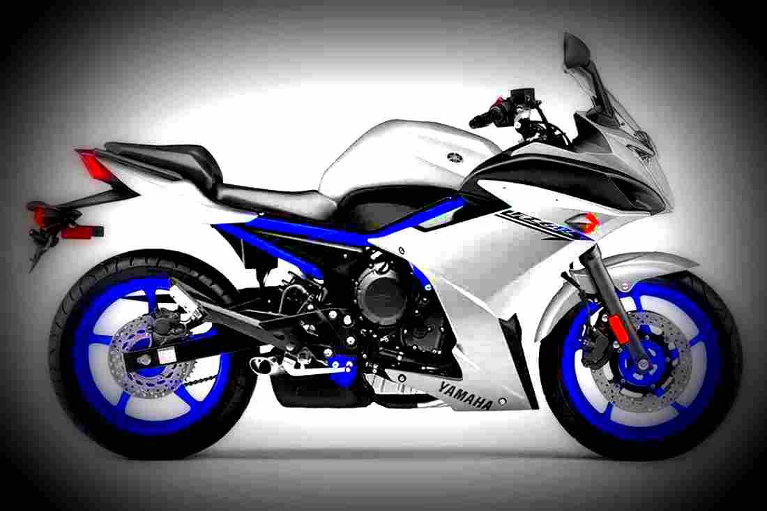 Yamaha FZ6R 2017 1 motorbike A4 Photo Print