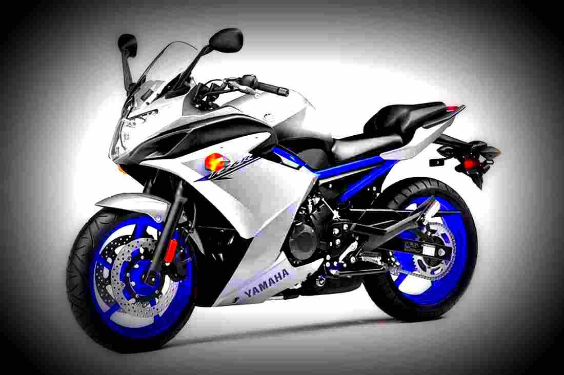 Yamaha FZ6R 2017 2 motorbike A4 Photo Print