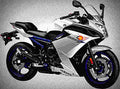 Yamaha FZ6R 2017 3 motorbike A4 Photo Print