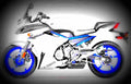Yamaha FZ6R 2018 3 motorbike A4 Photo Print