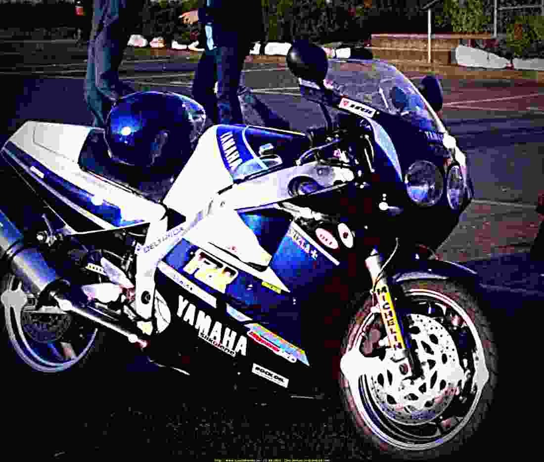 Yamaha FZR 1000 1990 2 motorbike A4 Photo Print