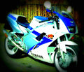 Yamaha FZR 1000 1990 4 motorbike A4 Photo Print