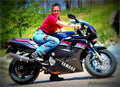 Yamaha FZR 1000 1992 4 motorbike A4 Photo Print