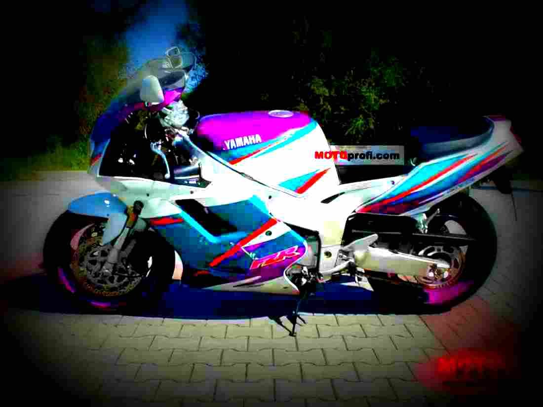 Yamaha FZR 1000 1994 6 motorbike A4 Photo Print