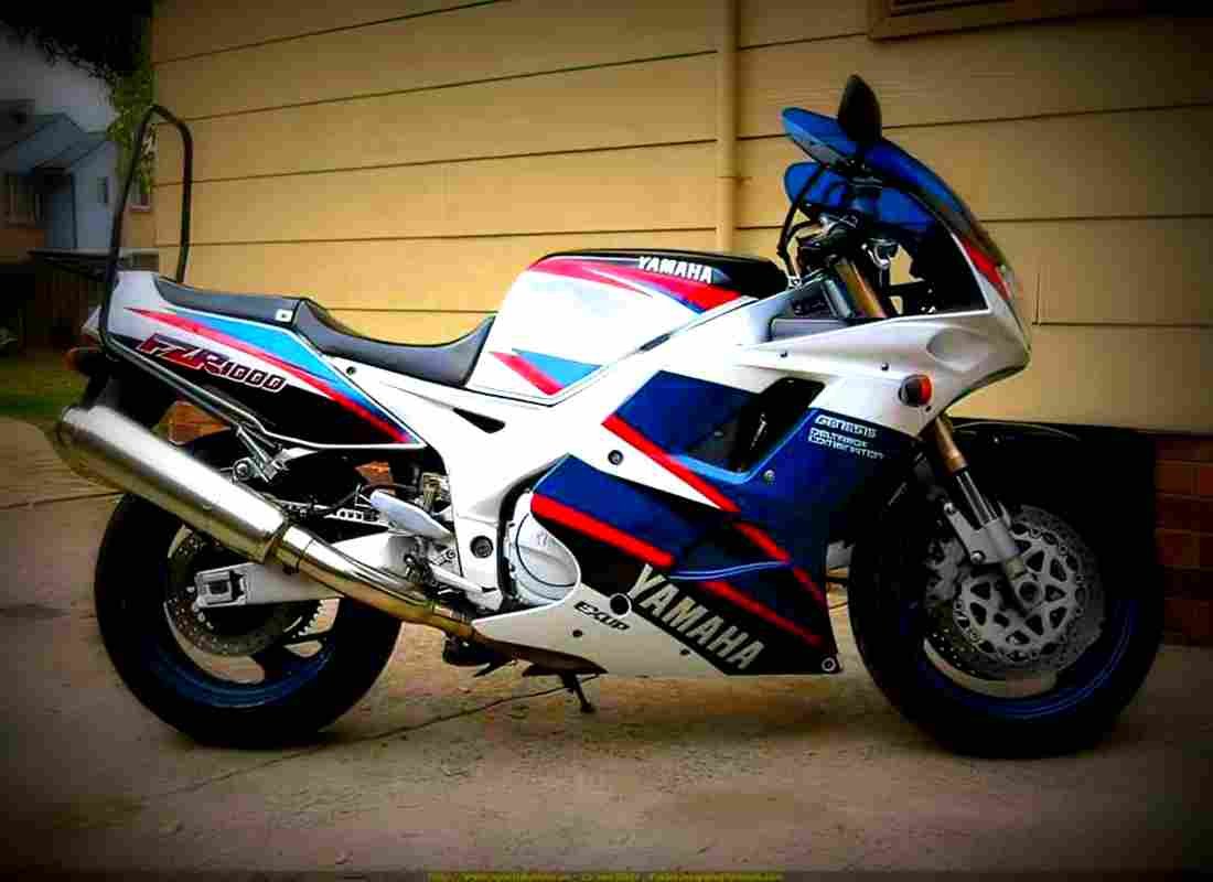 Yamaha FZR 1000 1995 1 motorbike A4 Photo Print