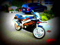 Yamaha FZR 1000 Genesis (reduced effect) 1987 3 motorbike A4 Photo Print