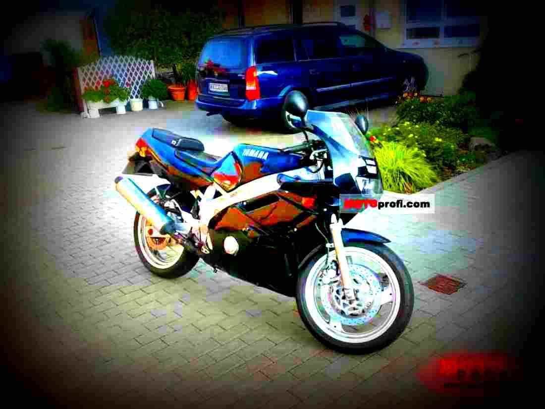 Yamaha FZR 1000 Genesis (reduced effect) 1987 3 motorbike A4 Photo Print