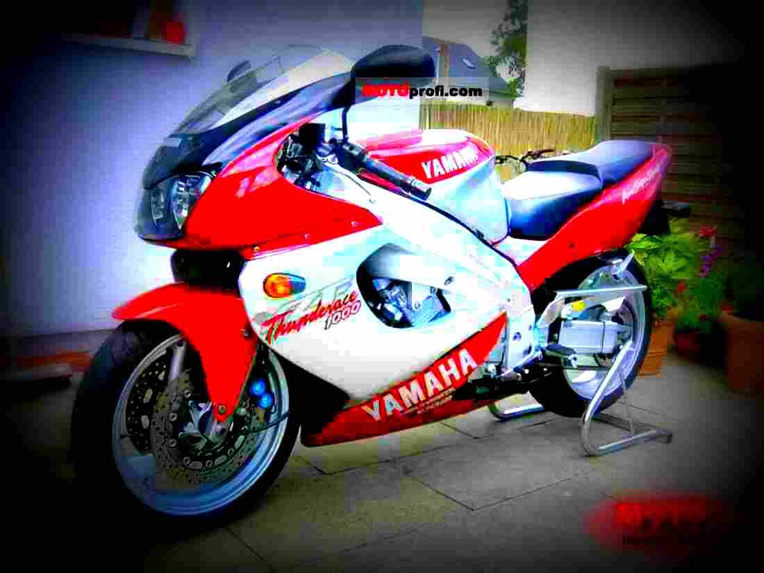 Yamaha FZR 1000 Genesis (reduced effect) 1987 5 motorbike A4 Photo Print