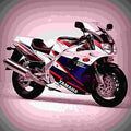 Yamaha FZR 1000 Genesis (reduced effect) 1987 6 motorbike A4 Photo Print