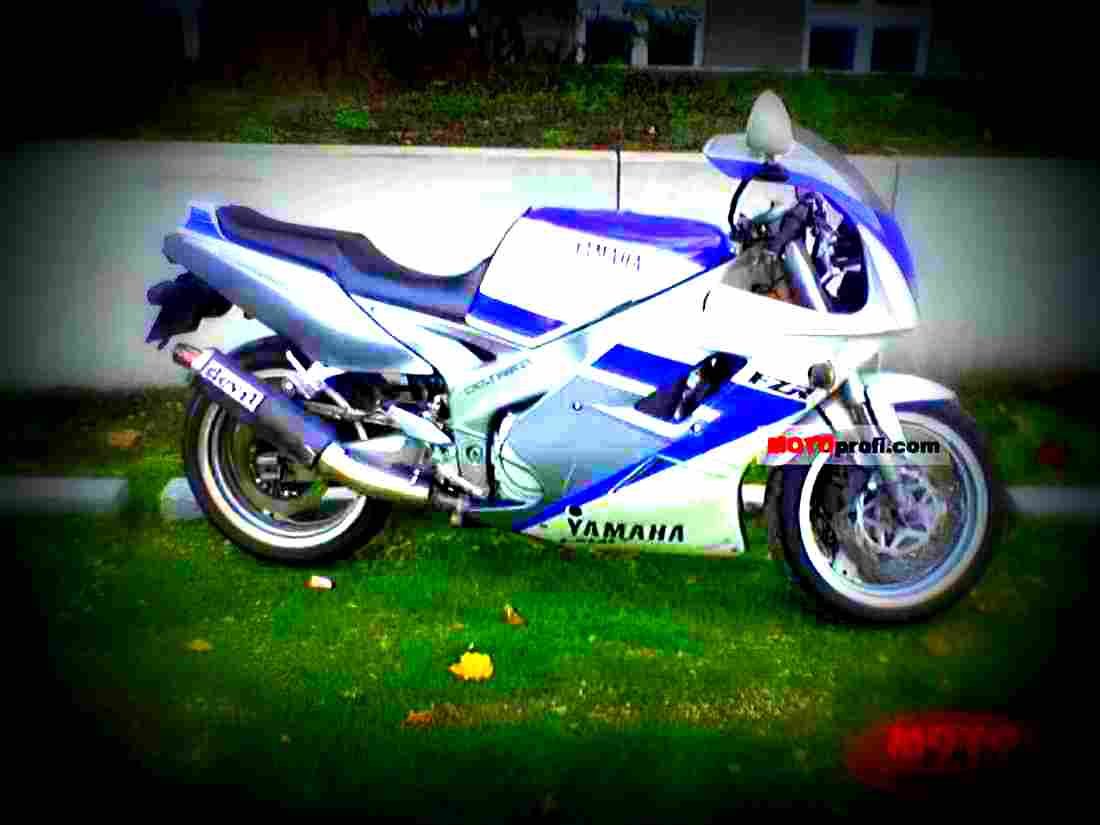 Yamaha FZR 1000 (reduced effect) 1989 4 motorbike A4 Photo Print
