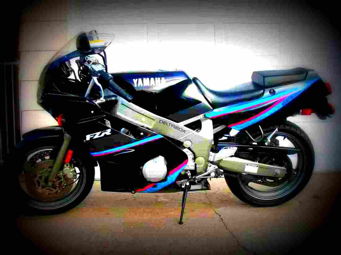 Yamaha FZR 600 1992 2 motorbike A4 Photo Print