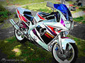 Yamaha FZR 600 1993 1 motorbike A4 Photo Print