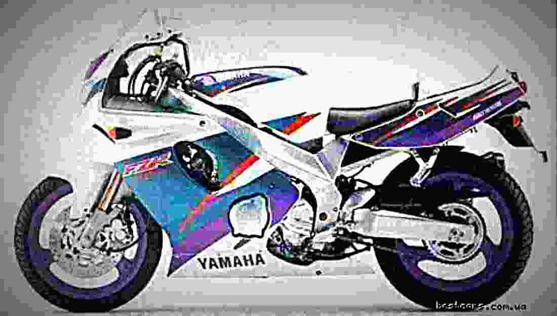 Yamaha FZR 600 (reduced effect) 1991 1 motorbike A4 Photo Print