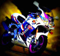 Yamaha FZR 600 (reduced effect) 1992 1 motorbike A4 Photo Print