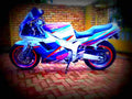 Yamaha FZR 750 Genesis (reduced effect) 1988 2 motorbike A4 Photo Print