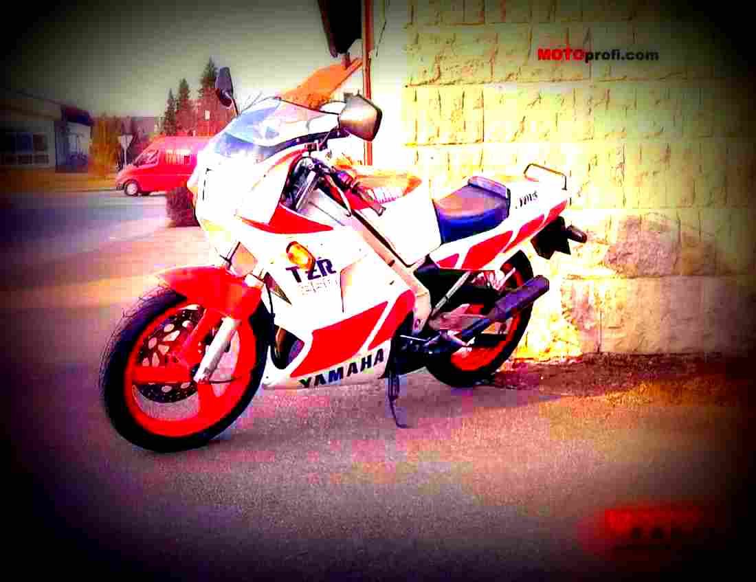 Yamaha FZR 750 R (reduced effect) 1989 4 motorbike A4 Photo Print