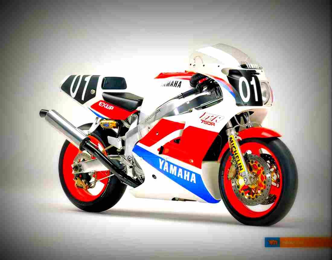 Yamaha FZR 750 R (reduced effect) 1990 2 motorbike A4 Photo Print