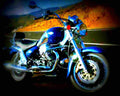 Yamaha FZR 750 R (reduced effect) 1990 4 motorbike A4 Photo Print