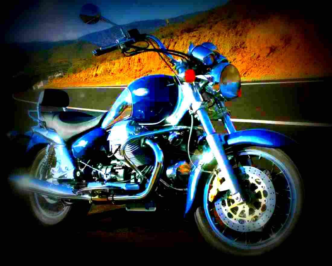 Yamaha FZR 750 R (reduced effect) 1990 4 motorbike A4 Photo Print