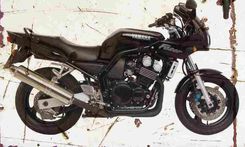 Yamaha FZS600 Fazer 1998 Aged Vintage A4 Photo Print