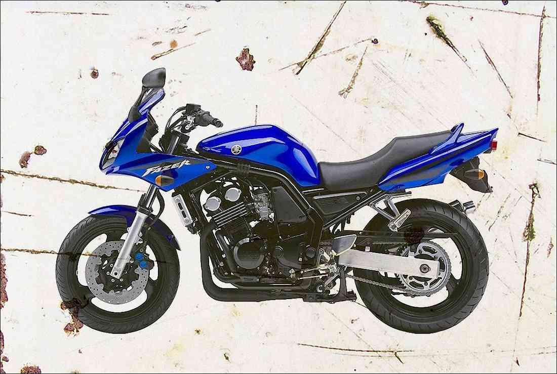 Yamaha FZS600 Fazer 2003 aged A4 Photo Print
