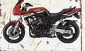 Yamaha FZS600S Fazer 1999 Aged Vintage A4 Photo Print