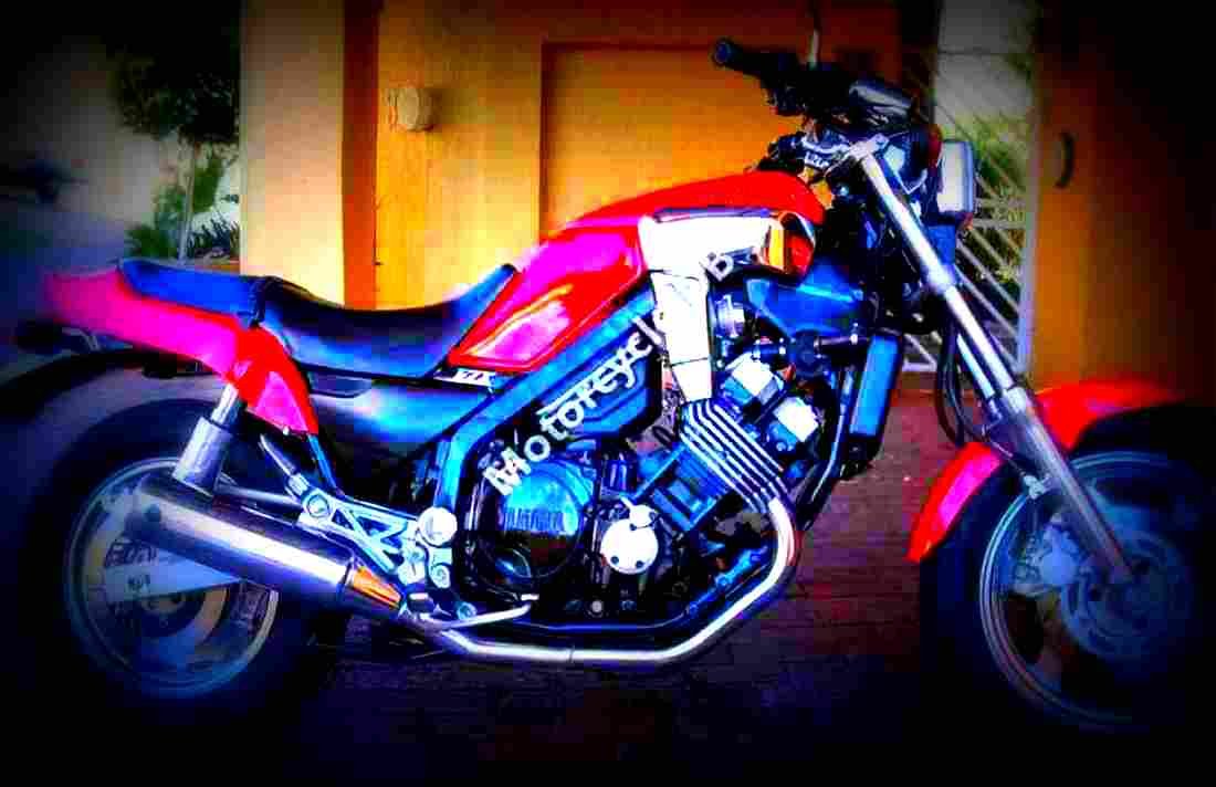 Yamaha FZX 750 1989 2 motorbike A4 Photo Print