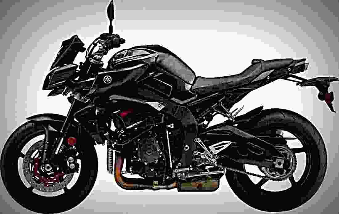 Yamaha Fazer 2017 4 motorbike A4 Photo Print