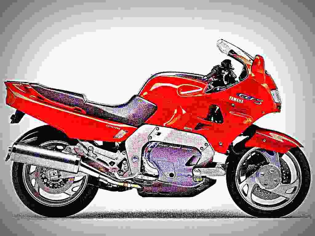 Yamaha GTS 1000 1995 2 motorbike A4 Photo Print
