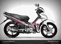 Yamaha Jupiter Z1 2017 3 motorbike A4 Photo Print