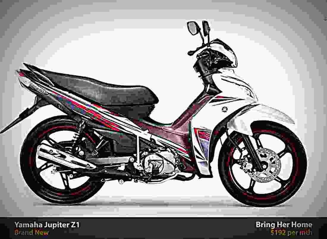 Yamaha Jupiter Z1 2017 3 motorbike A4 Photo Print