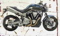 Yamaha MT 01 2006 Aged Vintage A4 Photo Print