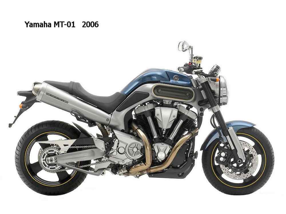 Yamaha MT 01 2006 motorbike A4 Photo Print