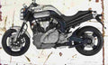 Yamaha MT 01 L 2005 Aged Vintage A4 Photo Print