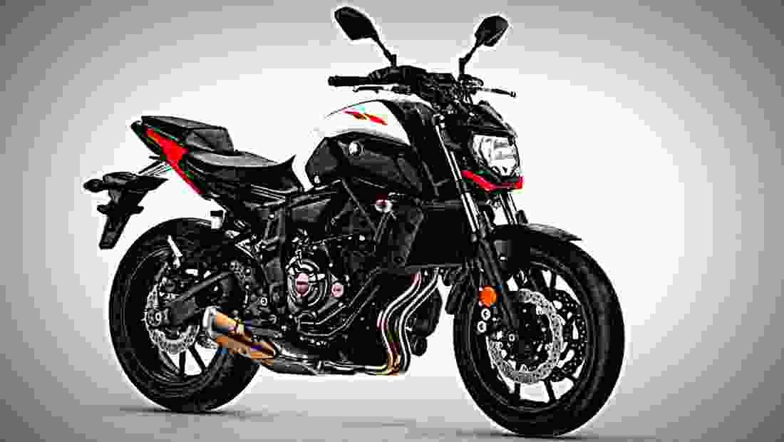 Yamaha MT 07 2018 3 motorbike A4 Photo Print