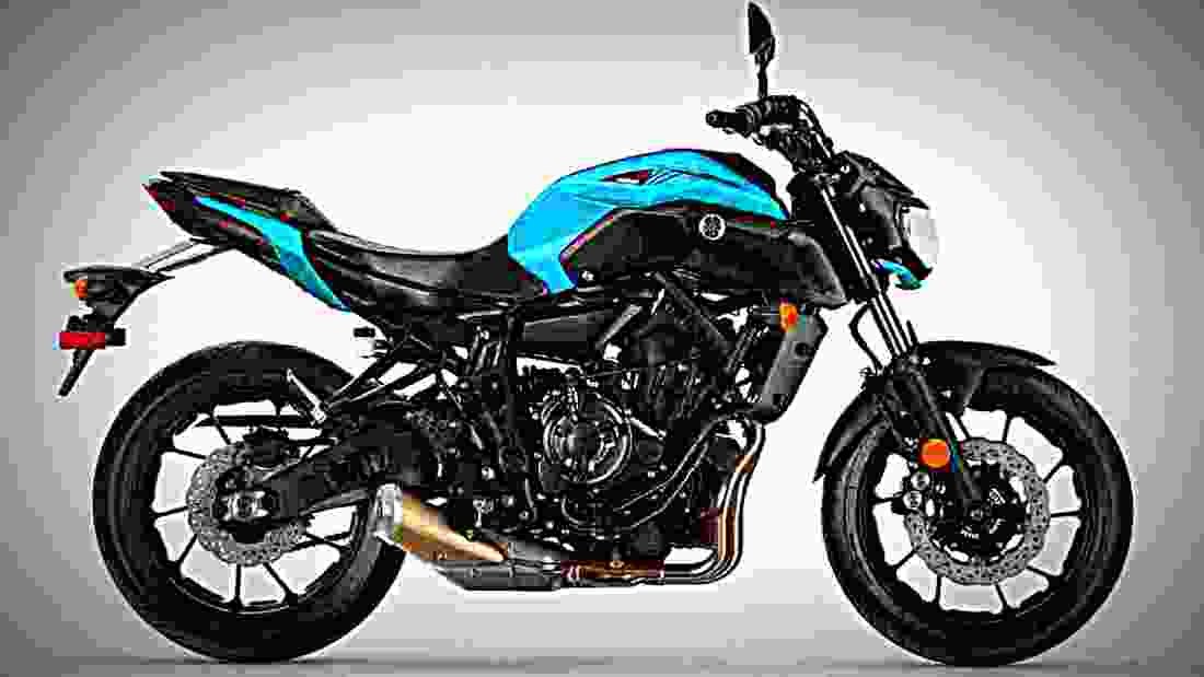 Yamaha MT 07 2019 2 motorbike A4 Photo Print